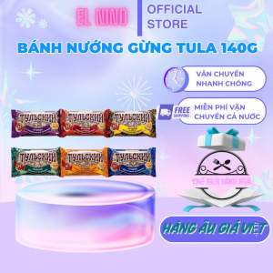 Bánh Gừng Tula 140g Nhập Khẩu Nga - Bánh Mật Ong Phủ Đường Nhân Mứt Hoa Quả (Giao Ngẫu Nhiên Vị)