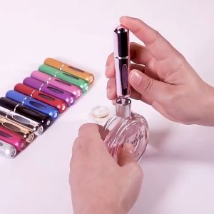 5ml Mini Perfume Spray Bottle Refillable Portable Empty Container Atomizer For Travel Daily Use Botol Minyak Wangi