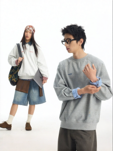 JNXS | Áo Hoodie Giả Hai Mảnh Hình Lưới
