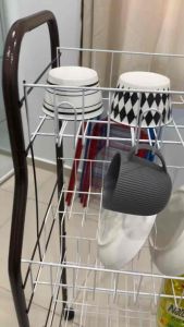 (Ready Stock)7003 Indo S Dish Rack /4 Tingkat rak pinggan/Rak mangkuk dan cawan rak/Rak dapur/jimat/space saving/Rak Besi/Rak piring/Rak Piring
