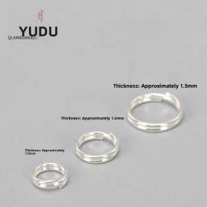Sterling Silver Opening Connecting Ring Clasp DIY Jump Ring