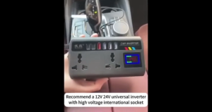 [Local SG Stock] 200W Power Socket for Car 12V to 220-240V Inverter Cigarette Lighter  Port Car Fast Charging