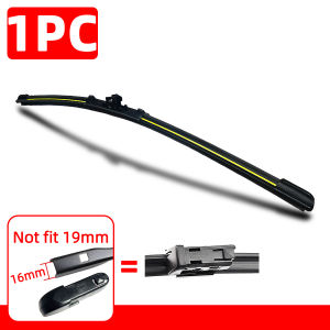 PINMOAP 1PC Car Wiper Blade Is Suitable For Top Lock 16mm Seamless Wiping Glass Wipers 12"13"14"16"17"18"19"20"21"22"23"24"26"