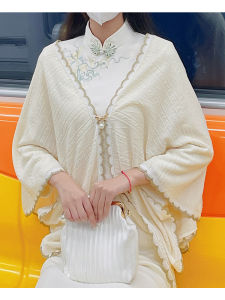 Áo Khoác Len Cổ Điển Áo Choàng Cho Tiệc Cưới Trang Phục Dân Tộc Trung Quốc Áo Khoác Ngoài Thường Ngày Áo Khoác Ngoài Mùa Thu