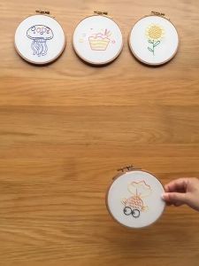 Embroidery Kit Colorful Pemula Ideal/Menyulam Untum Kit Pemula Colorful/Hand Embroidery Kit For Beginner