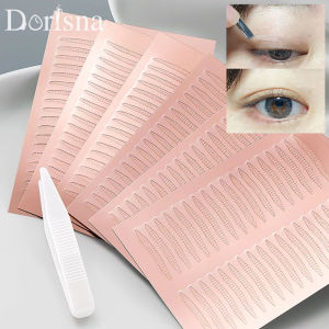 Dorisna Invisible Double Eyelid Tape Self-Adhesive Transparent Eyelid Stickers Slim/Wide Waterproof Fiber Stickers