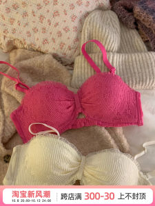 Bralette ไร้สาย หน้าอกเล็กโพลีขนาดใหญ่ เซ็กซี่ ลูกไม้ ครึ่งถ้วยไม่มีไหล่ สายคล้อง ชุดชั้นในกันลื่นสําหรับคนหนุ่มสาว