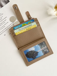 Ultra-Thin Genuine Leather ID Card Holder Wallet for Men And Women Top Layer Cowhide Compact Size Coin And Document Organizer