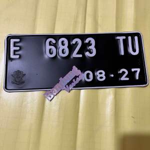 Satu Biji Plat Bikin Plat Nomer Motor Ada Logo Samsat Harga Untuk 1pcs Sebagai Pengganti Plat Nomer Yang Patah Atau Hilang