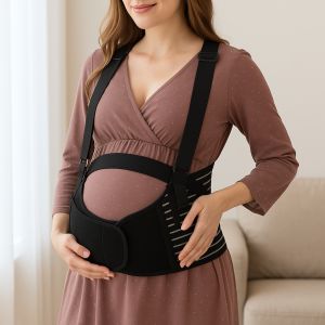 Maternity Belt Pregnancy Support Breathable Abdominal Binder Adjustable Waist Belt for All Stages of Pregnancy Postpartum