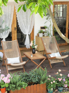 MEIQI | Foldable Lazy Recliner Sofa Rattan Chair