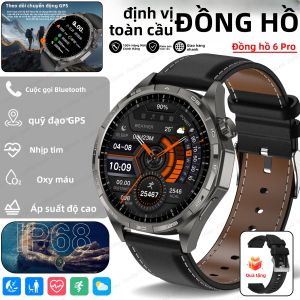 Đồng Hồ Thông Minh Thể Thao 6Pro Màn Hình HD 1.5 Inch GPS Theo Dõi Nhịp Tim Gọi Bluetooth Chống Nước IP68 Dây Đeo Silicon Dành Cho Nam Và Nữ