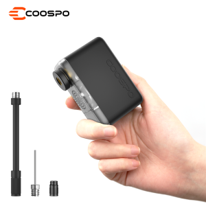 COOSPO X1 มินิไฟฟ้าจักรยานปั๊ม 120PSI 500mAh แบบพกพา MTB จักรยาน Air Inflator ดิจิตอล Schrader Presta ยางวาล์ว