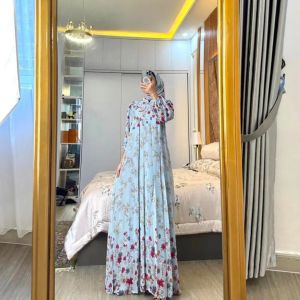 NEW RAVINA SET DRESS GAMIS SET HIJAB SEGI 4 TERBARU BEST SELER GAMIS CERUTY SYARI KEKINIAN