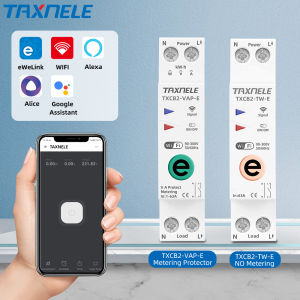Ewelink เบรกเกอร์ WIFI 1P/N 20A 16A 63A เครื่องวัดพลังงาน KWh รีเลย์จับเวลา MCB แรงดันไฟฟ้า ป้องกันกระแส