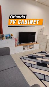 FINSSO Orlando TV Cabinet 6 Feet Modern TV Cabinet /TV Console/ Media Storage/ Rak TV /Almari Tv /Tv Kabinet /Kenda/Coffee Table