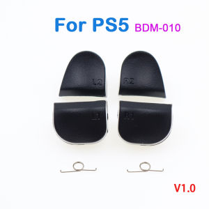 1/2/10Set BDM-010 BDM-020 BDM-030 Black White R1 L1 R2 L2 Game Trigger Buttons with Spring For PS5 V1.0 V2.0 V3.0 Controller