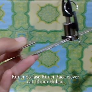 Kunci Etalase | Kunci Kaca Clever Cat 14mm Huben