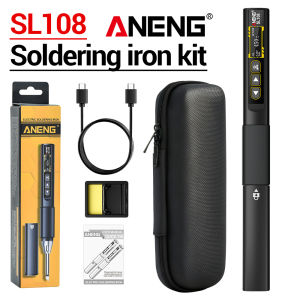 ANENG | ANENG SL108 electric soldering iron T12 tip 96W power OLED screen PD/QC fast charging 100-450℃ constant temperature soldere pen