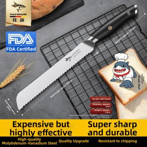 Mad Shark | Serrated Stainless Steel Bread Knife