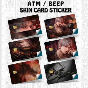 Game Love and Deepspace Sylus Bank Credit Cards Bus Pass Stickers Cool Decoration Waterproof 4PCS Card