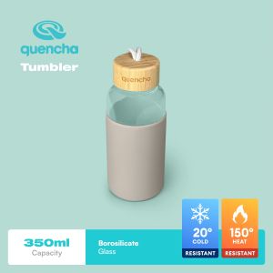 QUENCHA 12oz & 17oz Glass Water Bottle