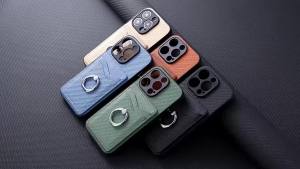 szhaiyu | Shockproof Leather Ring Stand Phone Case For Samsung Galaxy Z Fold 8 7 6 5 4 Ultra Wallet With Credit Card Slot Holder Cover