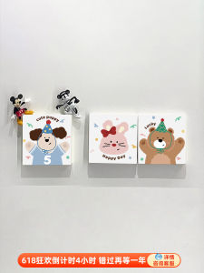 Cute Dopaamine Cartoon Switch Cover Stickers Home Use Socket Cover Decorative Decals Conceal Ugly Protect Shell Wall Stickers