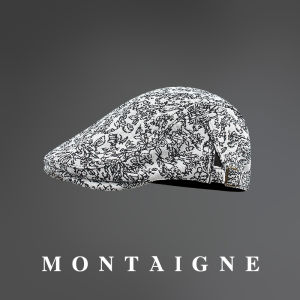 Montaigne Retro Womens Beret Hat Casual Style All-Season Fashionable Painter Cap Wide Brim round Top for Youth And Adults