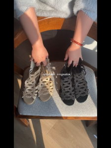 Falimottype)Size 35-42 Womens Fashion Slope Heel Peep Toe Wedge Sandal Thick Soled Roman Sandal Soft Soled Mom School Student Shoes