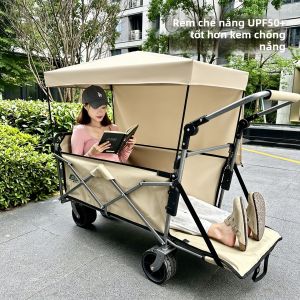MUXINGREN | Xe Đẩy Dã Ngoại Cỡ Lớn Chống UV Gấp Được