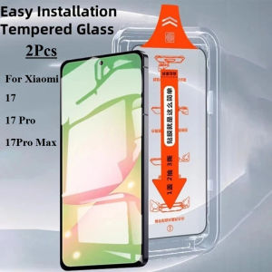 2 Pcs Easy Install Tempered Glass For Xiaomi 17 Pro Max Premium Dust Free Screen Protector For Xiaomi 17 Pro Protective Glass