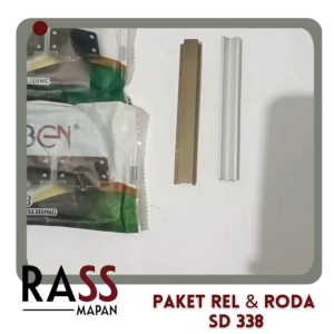Paket Rel Roda Lemari Geser Sliding SD 338 Huben FULL