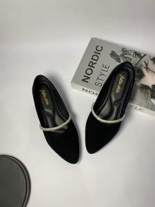 Futto.chic sepatu flatshoes wanita cantik bludru swit premium