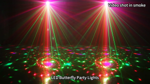 LED Butterfly Party Lights Disco Light Colorful Party Light Adjustable Laser Lights Projector Stage Lights Party