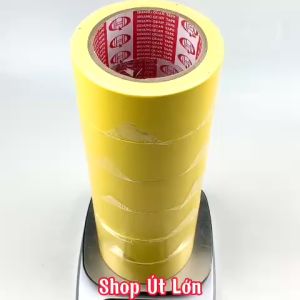 Băng keo vải màu vàng rộng 4.7cm dài 13 mét lõi giấy 3mm - 1 cây có 6 cuộn