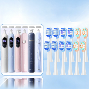 SakyPro Electric Toothbrush Head Compatible T2Pro/T3/G33/G5Pro/T1 Replacement 4150 Medium Bristle Deep Cleaning Nylon Bristles