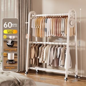 YIXUAN | Double Layer Movable Clothes Rack