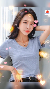 [ Xả kho giá vốn * ] Áo Phông Nữ Basic cổ tim tay ngắn chất đẹp dày dặn siêu co giãn chống bai xù