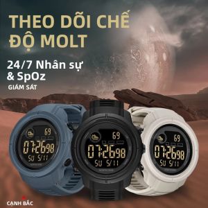 Đồng Hồ Thông Minh NORTH EDGE 2025 MARS 5 Dành Cho Nam Nữ Thể Thao Quân Sự Ngoài Trời Chống Nước 50M LED Đo Nhịp Tim & SpO₂ Dây Cao Su