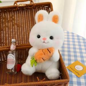 Gấu Bông Thỏ Ôm Cà Rốt Siêu Cute Dễ Thương Thú Nhồi Bông Đáng Yêu Đồ Chơi Trang Trí Quà Tặng Hoạt Hình