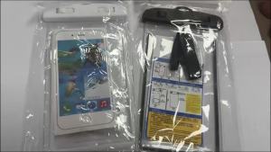 Transparent Waterproof Mobile Phone Pouch Neck Hanging Touchable Water Proof Case Outdoor Beach Swimming Phone Storage Sleeve