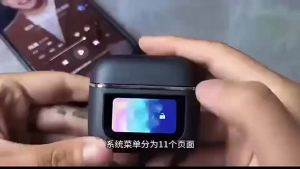 Vận chuyển từ Trung Quốc [2025]V8 Màn Hình Hiển Thị LCD A9pro Tai nghe nhét trong tai không dây có màn hình tai nghe Bluetooth chống ồn ANC Hoa Cường Bắc