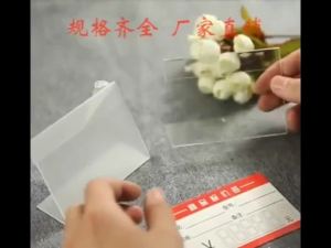 Nexlent 4*6cm 6*9cm Acrylic Transparent Display Stand Sign Label Frame Price Tag Business Card Holders