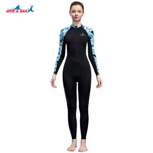 Bộ đồ lặn một mảnh Bộ đồ sứa chống nắng dài tay cho nữ bộ đồ lặn nhanh khô ống thở bằng Surf Lycra đồ bơi