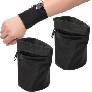 Wrist Purse Bag with Zipper Running Fitness Bike Safe Wristband Sports Bag Men Women Cycling Gym Wallet Coin Pouch Wrist Support