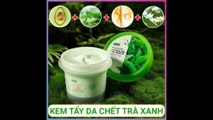 Kem Tẩy Da Chết Trà Xanh Fenyi Exfoliating Scrub Green Tea Hủ 100g – Làm Sạch Da Chết Kiềm Dầu Nhờn Dưỡng Da Sáng Mịn Màng Dưỡng Ẩm