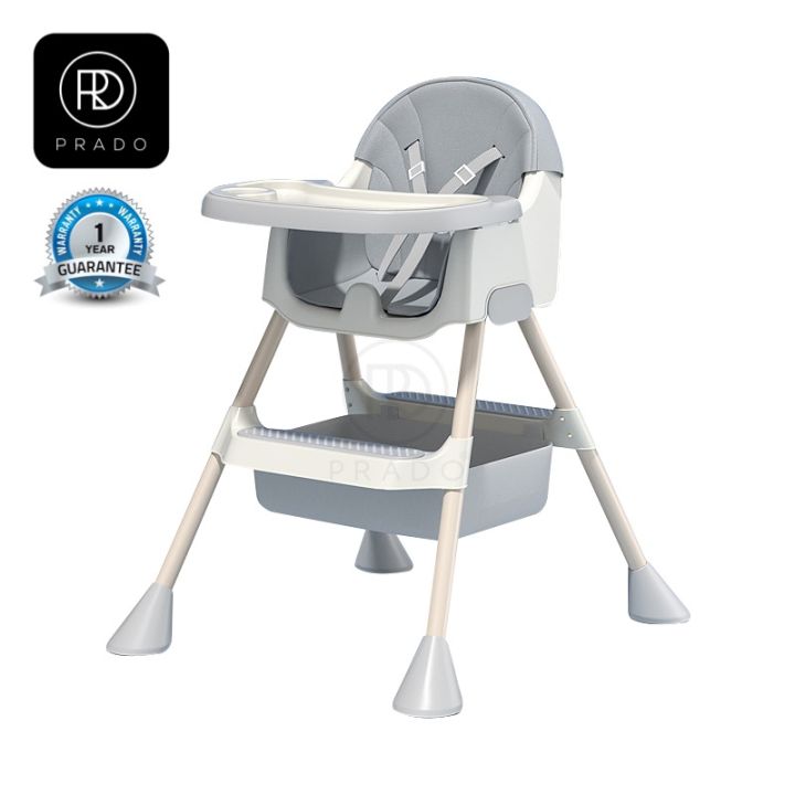 Prado CITY Baby High Chair with Removable DUAL Tray and Adjustable
