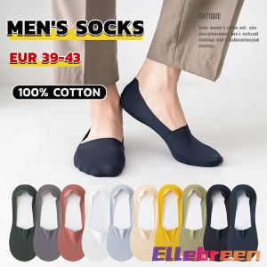 Invisible Boat socks for men Low Cotton seamless large size Socks EUR 39-43