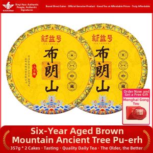 XINYIHAO | Aged Six-Year Puer Ripe Tea Brick Ancient Tree